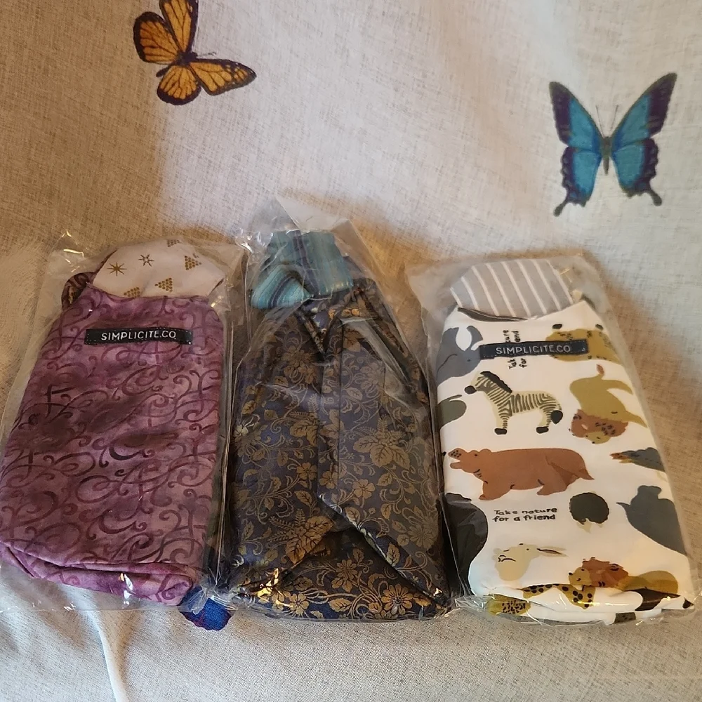 Cloth Gift Bags, Bundle Of 3, Please Read Listing